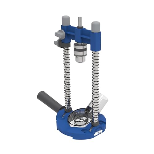 Kreg Drill Guide Pro - Portable Drilling Solution With Adjustable Angle - Built-In Dust Collection Adapter - Self-Centering Design for Consistent Holes - KDG6500 | Portable Drilling Solution with Adjustable Angle, Built-In Dust Collection Adapter
