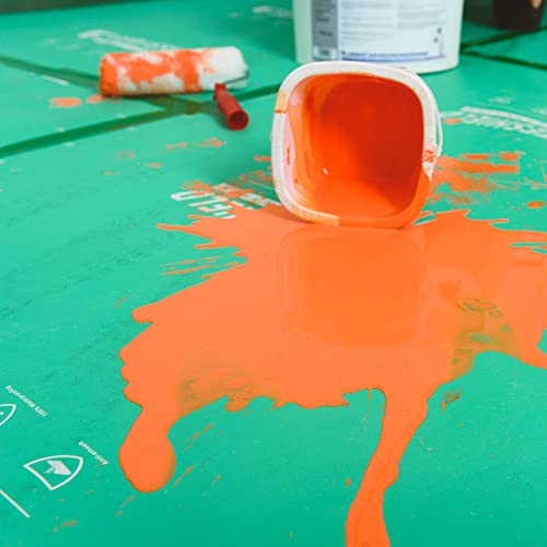 39" x 100' Heavy-Duty Temporary Floor Protection for Construction & Renovation, Green, Surface Protection Film for Hardwood Floors, Tile&Hard Paint Protection. (S-180G 39" x 100')