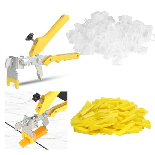 Tile Leveling System with Tile Plier - 600-Piece Tile Spacers Clips