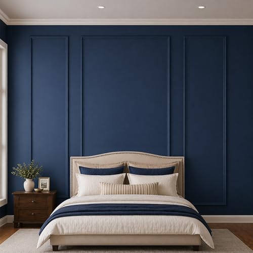 SMARTSTANDARD Precut Wall Molding Kit, Ready to Assemble, 3 Frames, Style2 - color: White: 3 Frames, Style2