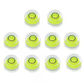 10PCS Precision Round Bubble Level Mini Spirit Level DIY Measuring Tool Kit (20x9mm) - size: 20x9mm