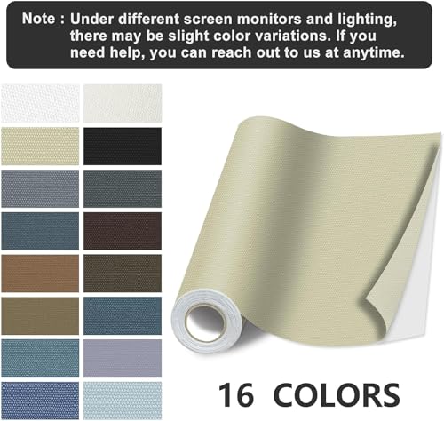 Fabric Repair Patch, Self Adhesive Furniture Tape for Cloth, Sofa - color: Canvas Beige, size: 17X79 Inch