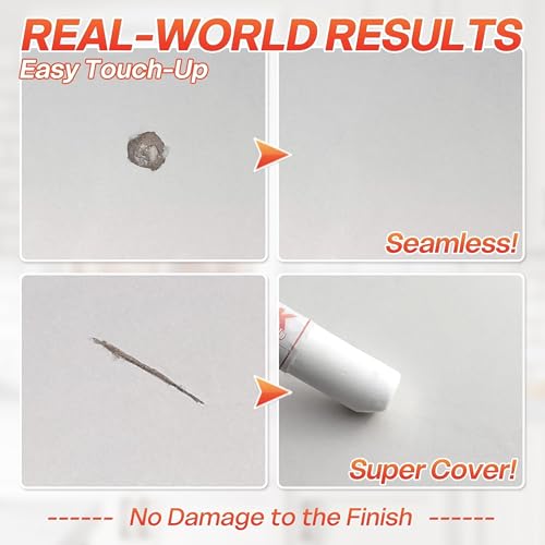 White Wood Filler Sticks 3 Pack, Putty Stick for Nail Holes & Baseboards