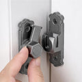 Gray 90/180 Degree Barn Door Latches,Aluminum Alloy Flip Latch - color: Gray
