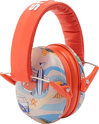 Snug Kids Earmuffs – Noise Reduction for Toddlers & Children – Adjustable, Lightweight, Foldable, Soft & Comfortable - color: Beach