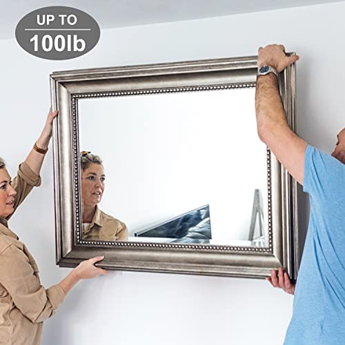 50pcs Picture Hangers with Different Sizes, Heavy Duty 30-100lbs Picture Hanging Hooks with Nails, Wall Hangers,Picture Hooks,Professional Plaster Picture Hanging Kit for Wooden Wall or Drywall - size: Gold 30-100 lbs