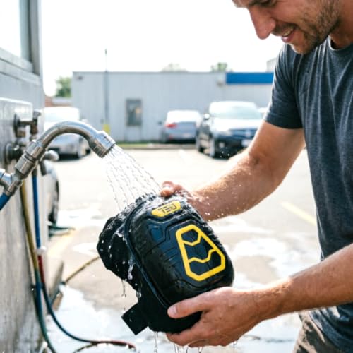 1 Pair Professional Gel Knee Pads for Work with Soft Foam and Gel Cushion — Perfect for Construction