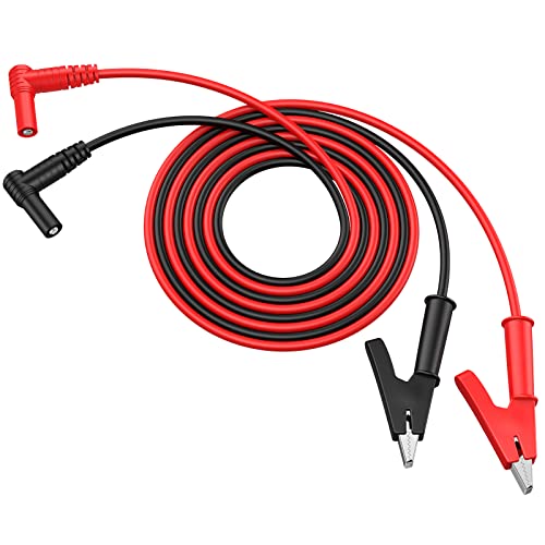 Proster 4mm Banana to Alligator Clip - 15A 1000V Test Lead 1m Pure Copper