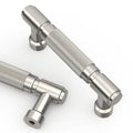 Asidrama 10 Pack 3 Inch(76mm) Brushed Satin Nickel Cabinet Pulls Knurled Kitchen Handles, Cabinet Pulls Kitchen Hardware for Cupboard Drawer Pull - color: Brushed Satin Nickel, size: 3" Hole Center, style: 10 Pack