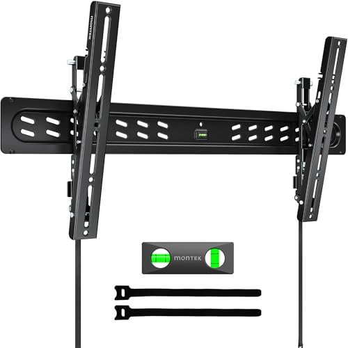 monTEK Ultra Slim Tilting TV Wall Mount for 43–95 inch TVs Holds 150 lbs - size: 43–95" Tilt