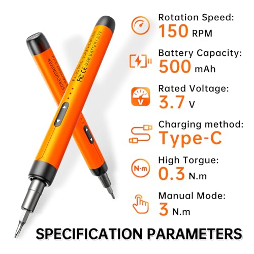 ANVANNA 88-IN-1 Mini Electric Screwdriver Set is a comprehensive electric precision tool kit designed for electronics repair and DIY projects - style: Pro Orange