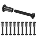 M METERXITY 10-Pack Hex Drive Socket Cap Bolt, M6 x 40mm Carbon Steel Furniture Connector Bolts Barrel Nuts for Furniture Assembly/Cabinet/DIY Binding Post Screws Rivet Fasteners [Black] - size: M6 x 40mm