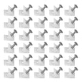 100 Pack Drawer Wedges with Screws, Bottom Support Replacement Brackets for Drawer, Cabinet, Furniture Repair Kit (100)