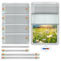 RV Door Window Shade Cover - Magnetic RV Blackout Window Cover with UV Protection and Privacy Features (25 * 16 in) Foldable Magnet Design, Waterproof Fabric, and Reflective Silver Coating - color: Grey, size: 1 Pack (25"L x 16"W)