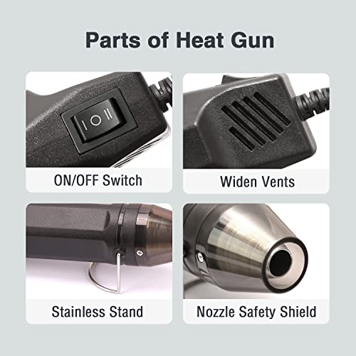 LDK Electric Soldering Iron Kit & Dual Temp Mini Heat Gun - color: Black & Soldering Iron