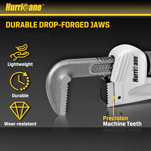 HURRICANE 18-Inch Aluminum Pipe Wrench - size: 18 Inch