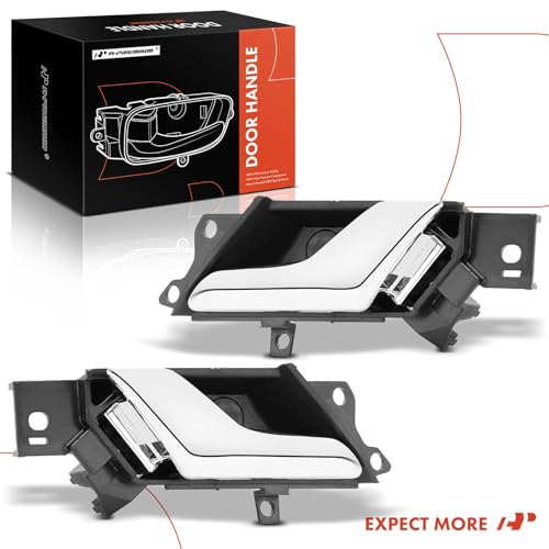 A-Premium Inside Interior Door Handles - Front or Rear Side | Compatible with Chevrolet Captiva Sport 2012-2015 & Saturn Vue 2008-2010, Chrome, Set of 2 - style: Left and Right