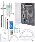 Mr. Pen- Geometry Set, 15 pcs, Light Blue, 6 Inch Swing Arm Protractor - color: Light Blue