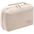 Kaxich Travel Electronics Organizer Pouch, Portable Cable Organizer Case - color: Beige