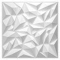 Art3d Textures 3D Wall Panels White Diamond Design for Interior Wall Decor Pack of 12 Tiles 32 Sq Ft (PVC)