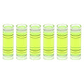 HARFINGTON 6pcs Small Cylindrical Bubble Level Vials 9.5x30mm PMMA Mini Horizontal Bubble Spirit Level Measuring Layout Tools for RV TV Picture Frame Hanging Tool Leveler - size: 9.5x30mm