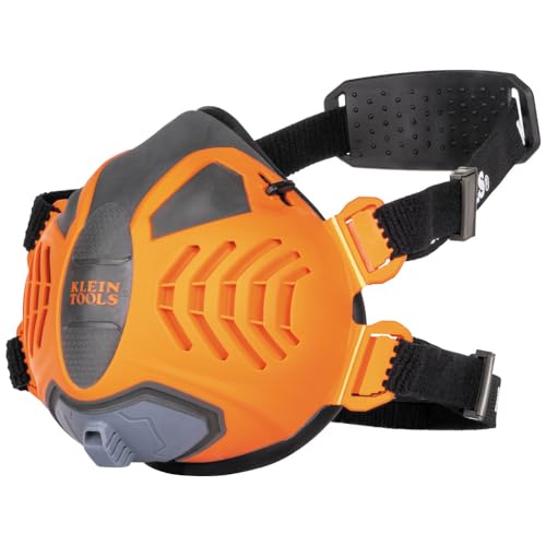 Klein Tools 60553 Reusable P100 Half-Mask Respirator with Replaceable Filters for Dust, Metal Fumes, and Oil Mist, S/M