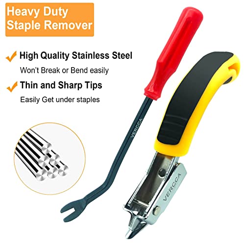 Upholstery Staple Remover, Staple Puller, Upholstery Tools Tack Lifter, Nail Puller Carpet Staple Remover Tool for Furniture Floor Carton Photo Frame Office 2pcs