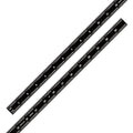 PEC Tools 24" Flexible Metal Ruler, Stainless Steel with Black Chrome Finish, High Contrast,16R Graduation (1/32", 1/64", 1/50", 1/100"), Easy to Read Machinst Rule for Professionals, Made in USA - color: Black Chrome-Flexible, size: 24"