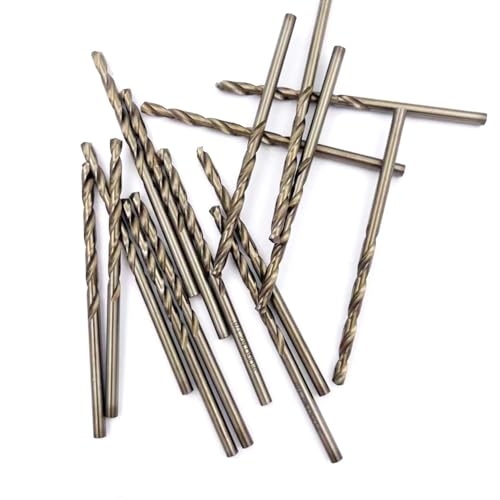 35 Pieces 1/8 Inch Twist Drill Bits，HSS65 Fully Ground Metal Jobber Length Drill Bits for Stainless Steel,Metal,Aluminum Alloy,Plastic,Wood - size: 1/8"(35pcs)