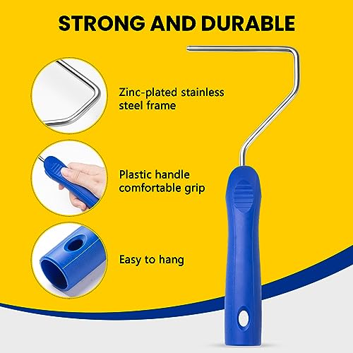 Mister Rui Paint Roller Kit, 16 Pack, 4 Inch Microfiber Paint Rollers - size: 1 Count (Pack of 16)