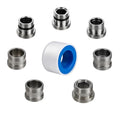 7 Pieces Male Thread Faucet Adapter Kit, Sink Faucet Aerator Adapte - color: Silver, size: MMulti-M22