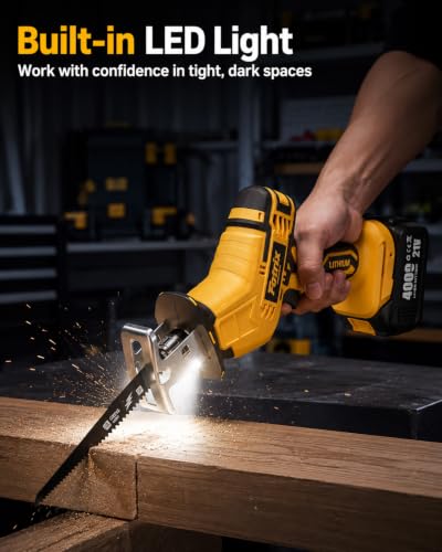 Brushless Cordless Reciprocating Saw, 3500 RPM Variable Speed
