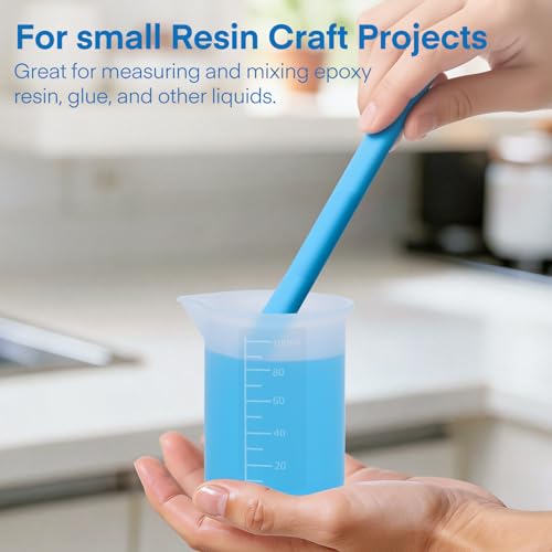 Gartful 250ml & 100ml Silicone Measuring Cups, Silicone Mixing Cups for Epoxy, Resin Arts, Glue, Jewelry Casting Molds, Acrylic Paint Pouring, Cup Making, Waxing, Crafts, Nonstick Reusable, Set of 6 - size: Large-250ml*2+100ml*4
