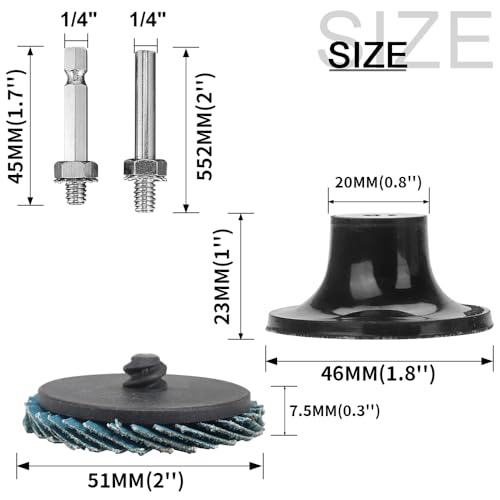 SI FANG 2 inch Zirconia Flap Disc 10Pack 40 Grit Die Grinder Sanding Discs - style: 40 Grit