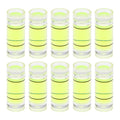 HARFINGTON 10pcs Small Cylindrical Bubble Level Vials 5x13mm PMMA Mini Horizontal Bubble Spirit Level Measuring Layout Tools for RV TV Picture Frame Hanging Tool Leveler - size: 5x13mm