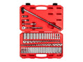 TEKTON 3/8 Inch Drive 6-Point Socket and Ratchet Set, 73-Piece (1/4-1 in., 6-24 mm) | SKT15311 - size: 73-Piece (1/4-1 in., 6-24 mm)