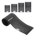 4-Piece Pipe Wrap Around Tape Set, Flexible Pipe Measuring Tool & Layout Gauge for Welders Pipefitters Plumbers, High-Contrast Angle Marking Ruler Fits 3.6", 4.8", 5.5", 7.0" Widths