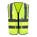 A-SAFETY 6XL7xl 8XL,high vis reflective Safety Vest,Yellow | Yellow 6XL-8XL Class 2 safety vest with clear ID pocket, radio mic loop and reflective strips for warehouse operations. - color: Yellow, size: 6X-Large