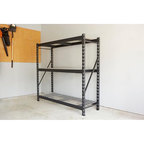 Ironton 3-Tier Steel Shelving Rack, 6,000-Lb. Total Capacity | 2, 000-lb. capacity per shelf, Garage and workshop organization, Accessible storage, Heavy-duty shop use - size: 3 Tier