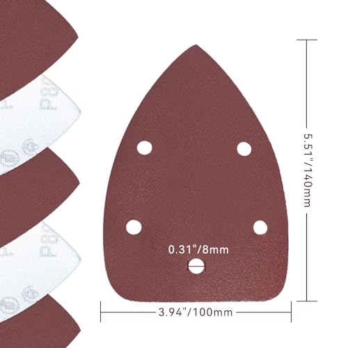 60 Pcs 800 Grit Mouse Sandpaper, Aluminum Oxide Mouse Sanding Pads - size: 800 Grit