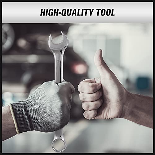 SWANLAKE 32-Piece Combination Wrench Set, SAE and Metric, 1/4"-1" & 7mm-22mm, 12 Point, Chrome Vanadium Steel - style: 32-Piece Combination