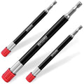 Geinxurn 6” Impact Screwdriver Bit Holders Extra Long, 3Pcs Magnetic Extension Quick-Change Socket Drill Bit Holder Cr-V Steel Hex Shank Quick Release Drill Bit Guide - size: 6"-3PCS