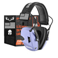 PROHEAR Electronic Ear Protection for Shooting with 4X Sound Amplification, Gun Range Hearing Protection Muffs, NRR 23dB Noise Reduction Headphones for Hunting, Purple - style: Electronic-purple