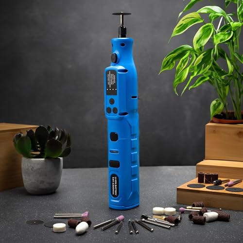 NEIKO 10581A Cordless Rotary Tool Kit, 46 Piece 3.6V Electric Engraving Pen, 1/8" Collet Rechargeable Mini Grinder, Handheld Mini Sander, 44pc Power Rotary Tools Accessory kit, Quick Change - style: Cordless Rotary Tool Kit