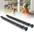 2-Pack Sliding Door and Window Security Bars, 17-50 Inch, Black - color: Black - 2 Pack