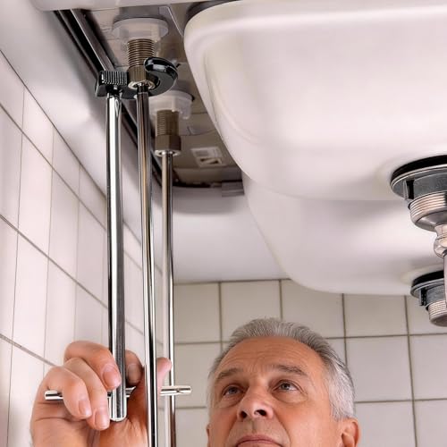 SHALL 11" Basin Wrench, Adjustable Sink Wrench Faucet Tool - size: 11-inch