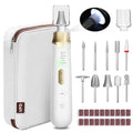 Electric Nail File Drill 2000 mAh Cordless Rechargeable Nail Filer LED Lamp - color: Golden