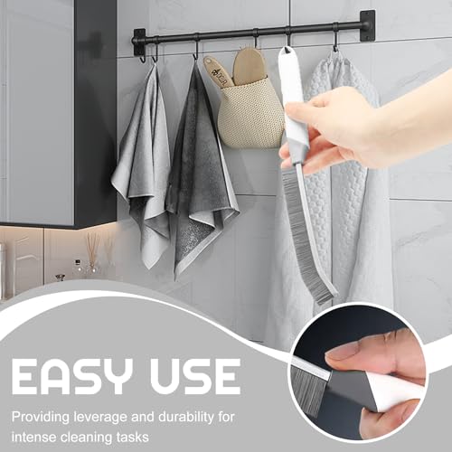 Crevice Cleaning Brush Bathroom Tile Groove Gap Cleaning Brush Premium Crevice Cleaning Tool Aluminum Support with 15° Angled Head-Grout Thin Brush,Kitchen & Bathroom Tool (3PCS) - color: 5pcs