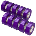 OHLECTRIC Professional Grade Vinyl Electrical Tape (10 Pack) Purple - 7 Mil Thick Flame-Retardant, Heat & Weather Resistant 3/4 Inch x 60 Feet | Ideal for Contractors & Electricians - size: 10 Roll, style: Purple