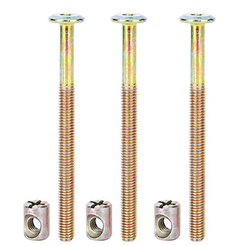 10 Pack M6 X 100mm Barrel Bolt Nuts, Barrel Nuts and Bolts - size: 100mm